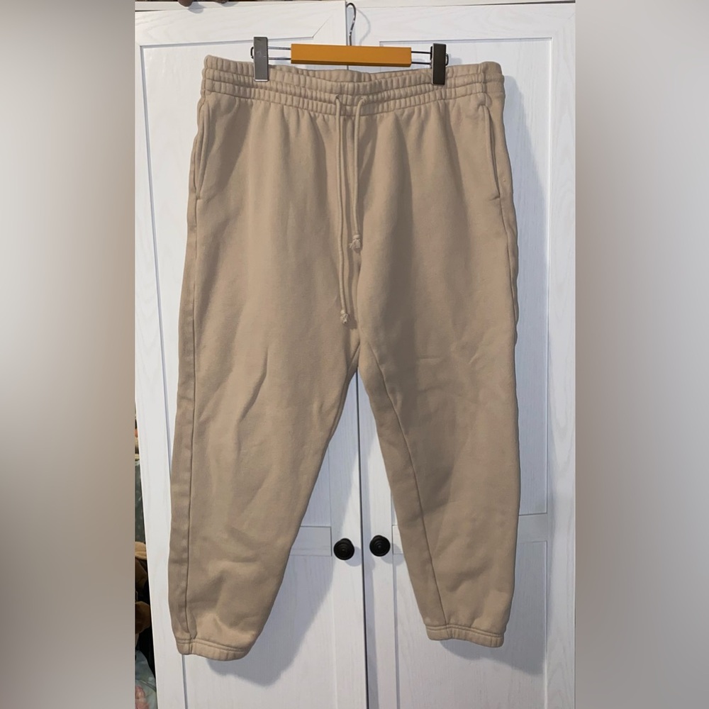Aritzia Tan Track Pants